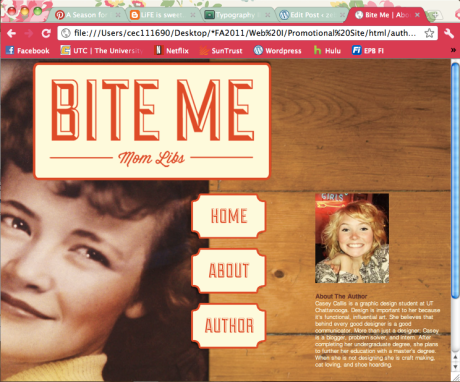 The Bite Me Web Site